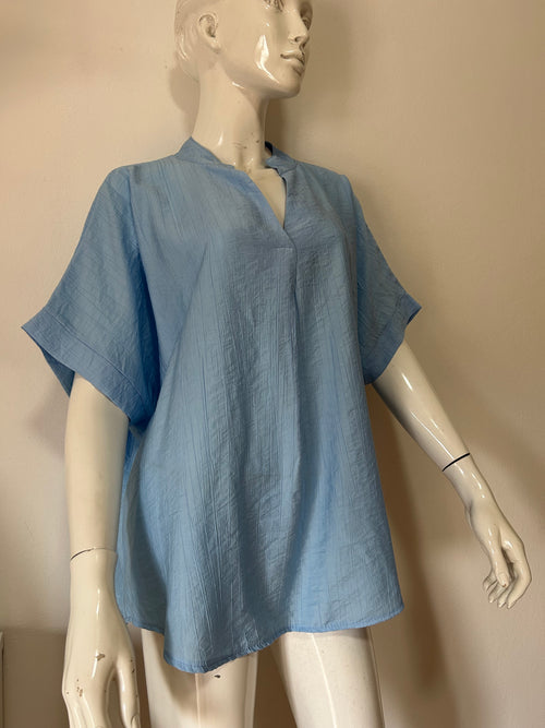 Camicia donna in misto viscosa leggera fluida e morbida taglia extra large