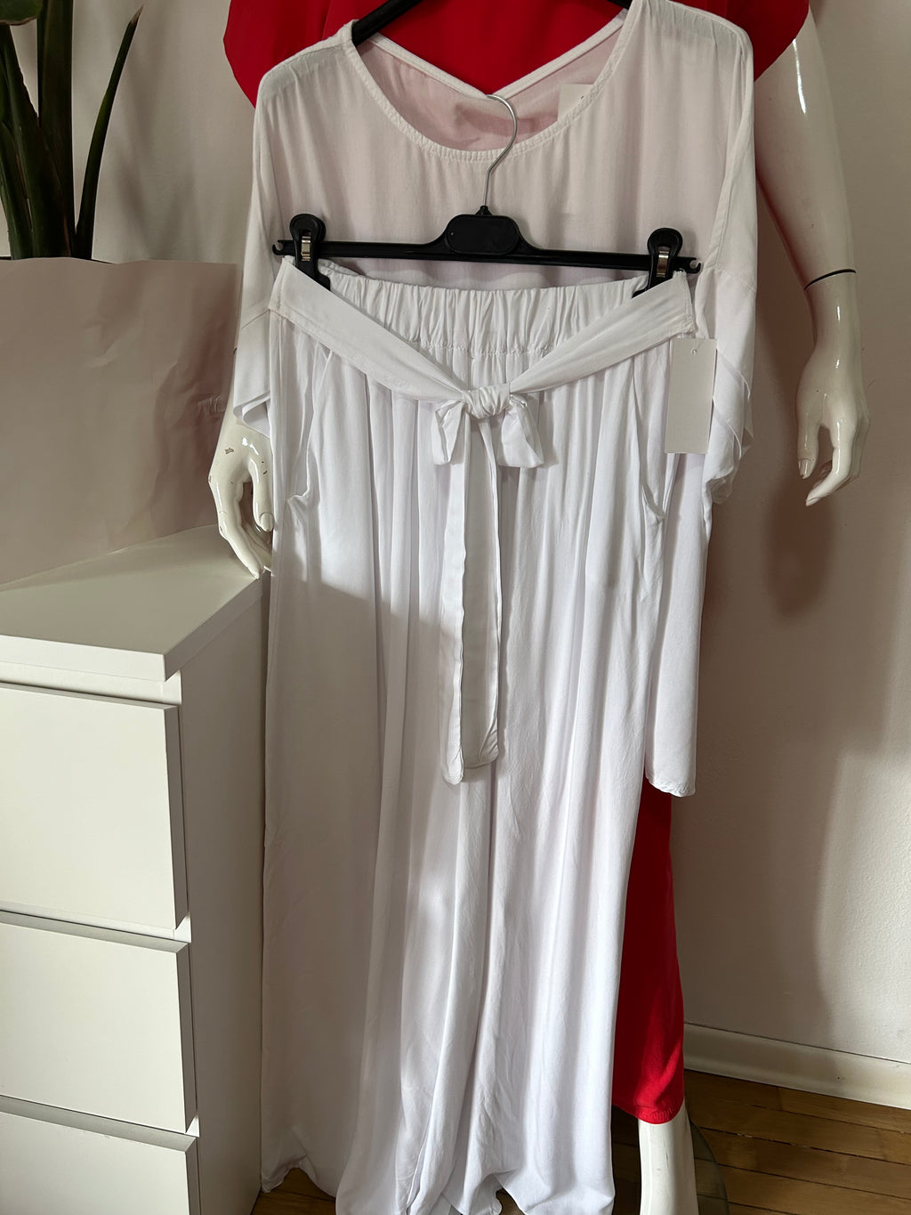 Completo viscosa estiva camicia e pantagonna taglia 54-56