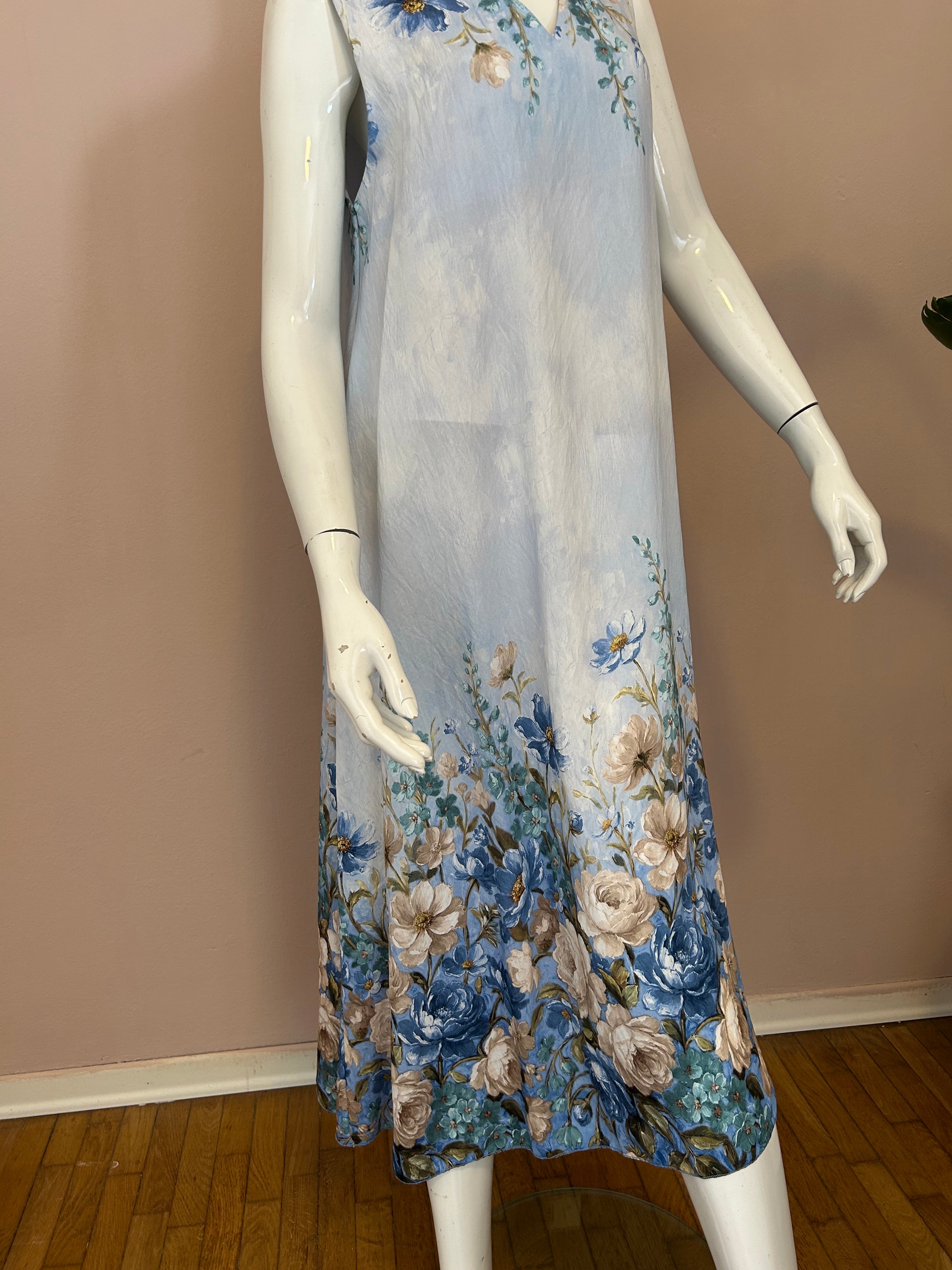 Vestito estivo donna tessuto viscosa 100% . Taglia 42-44 non trasparente